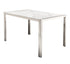 Palermo Dining Table - Stone / Brushed Nickel