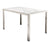 Palermo Dining Table - Stone / Brushed Nickel