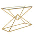 Pyramid Console Table - Gold
